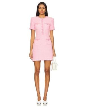 Self-Portrait Textured Knit Mini Dress - Pink