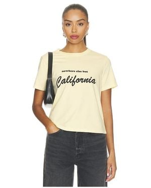 DEPARTURE Nowhere Else But California Boxy Tee - Natural