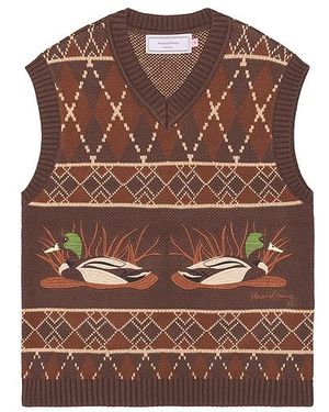 House Of Sunny Ripples Vest - Brown