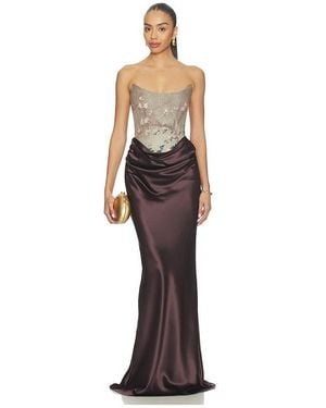 SAU LEE Frances Gown - Multicolor