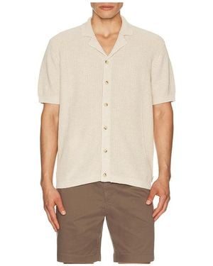 Onia Silk Linen Camp Shirt - Natural