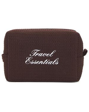 Abode Bolsa Waffle Pouch En Talla - Marrón