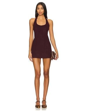 Siedres Zhen Fitted Halterneck Mini Dress - Red