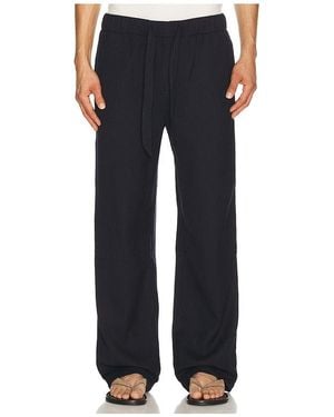 Frescobol Carioca Luan Wood Knitted Relaxed Trouser - Black