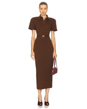 ROWEN ROSE Vestido Largo Tipo Polo En Color Marrón Talla (También En 36/2)