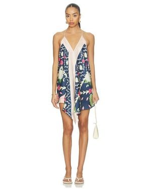 VERANDAH Handkerchief Mini Dress - Blue