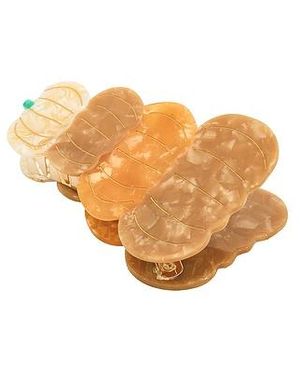 Solar Eclipse Broche Para El Pelo Pumpkin Stack Claw Hair Clip En Color Belleza: Na Talla - Blanco