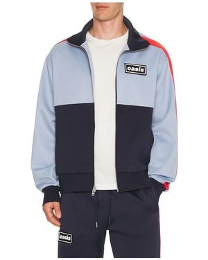 Pleasures Chaqueta Deportiva Forever En Color Bebe Azul Talla (También En M, Xl/1X)