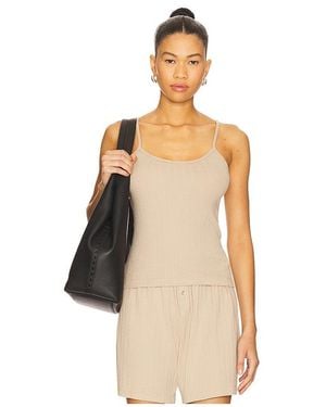 DONNI. Pointelle Cami Tank Top - Natural