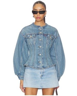 Levi's BLOUSON TRUCKER SCULPTED en Blue - Bleu