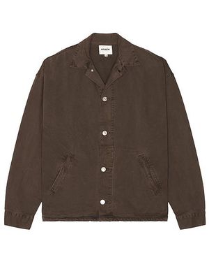 Asher Caleb Canvas Jacket - Brown