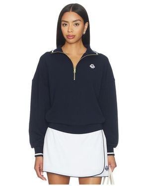 Varley SWEAT-SHIRT AVEC DEMI-GLISSIÈRE BERTIE en Navy - Bleu