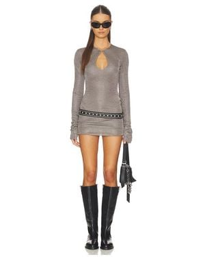 superdown Calantha Long Sleeve Mini Dress - Metallic