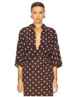 Hemant & Nandita Oversized Polka Dot Shirt - Multicolour