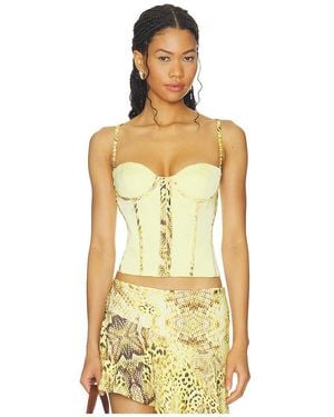 BY.DYLN Ayana Corset Top - Metallic