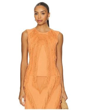Ulla Johnson Bonnie Sleeveless Knit Top - Orange