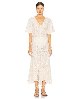 Spell Lux Lisbon Lace Handkerchief Dress - White