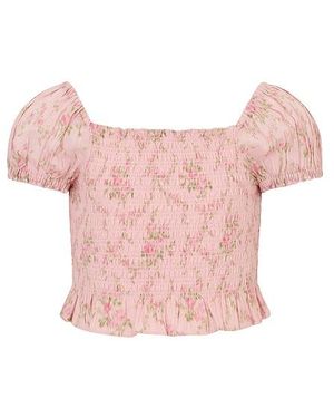 LoveShackFancy Fabielle Tween Top En Color Rosado Talla (También En 12, 8, 9)