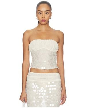 superdown Quintessa Strapless Top - Natural