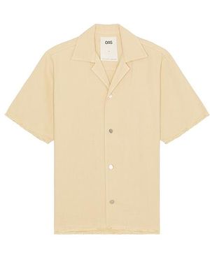Oas Bodega Canvas Camp Shirt - White
