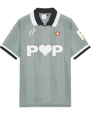 Pop Trading Co. Sportif Short Sleeve Shirt - Blue