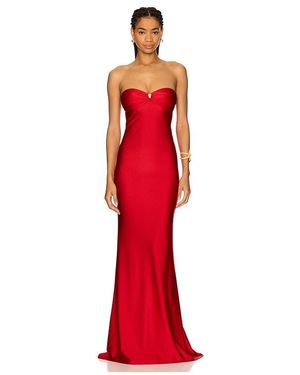 Shani Shemer Cascade Maxi Dress - Red