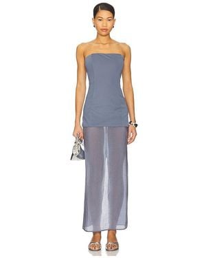 SNDY'S X Revolve Chloe Sheer Dress - Blue