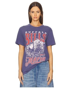 Junk Food Bills Mafia Vintage Tee - Blue