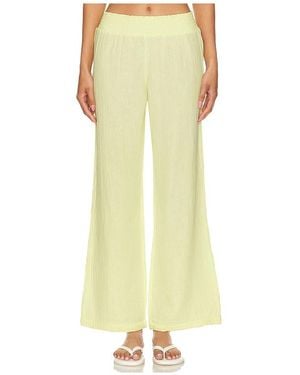 Bobi Wide Leg Pants - Yellow