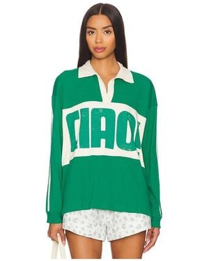Daydreamer Ciao Rugby Long Sleeve Top - Grün