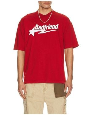 Badfriend T-Shirt Mit Logo-Print - Rot