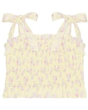 LoveShackFancy Tween Merrinelle Top - Natural