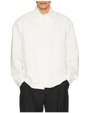 LE17SEPTEMBRE Double Layered Cotton Shirt - White