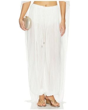 Jonathan Simkhai Afton Crinkle Jersey Balloon Pant - White