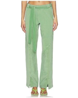 The Attico Long Sweatpant - Green