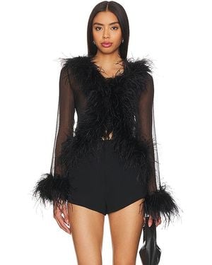bubish Gigi Feather Blouse - Black