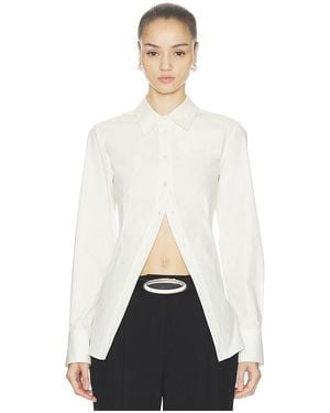 Halo Cinch Back Shirt - White
