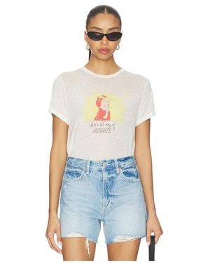 RE/DONE Classic Tee Ray Of Sunshine - Blue