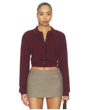 Malbon Jersey Sora En Color Burgundy Talla (También En Xs, S, M, Xl) - Rojo