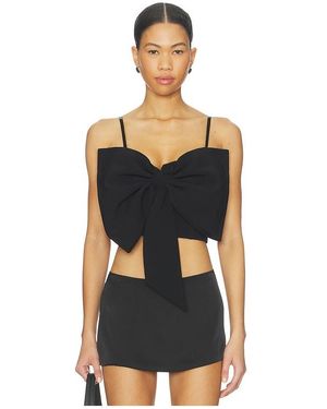 Fleur du Mal Blair Bow Top - Black