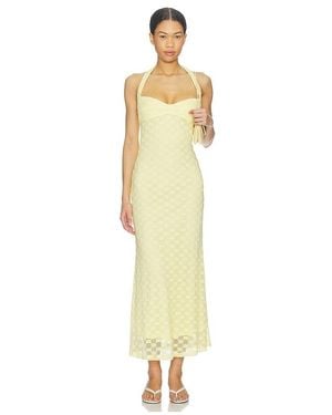Bardot Mariko Halter Neck Midi Dress - White