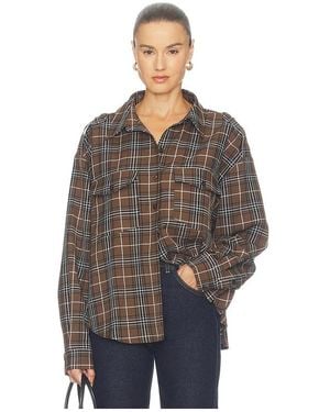 Gestuz Leya Shirt en Olive - Marron