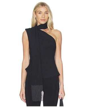 MORE TO COME Aelin Scarf Top - Blue