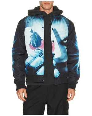 Reason Dark Knight Varsity Jacket - Blue