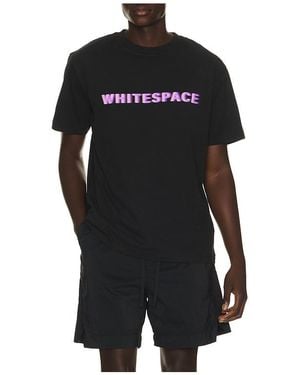 White/space Premium Graphic Tee - Black