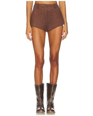 Bardot X Revolve Jayla Faux Suede Mini Short - Brown
