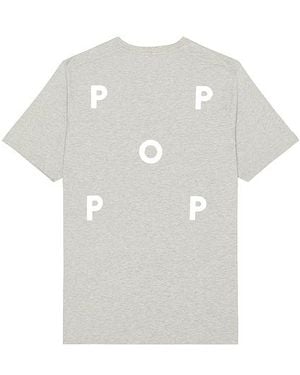 Pop Trading Co. Camiseta Logo En Color Gris Talla (También En M, S, Xl/1X) - Blanco