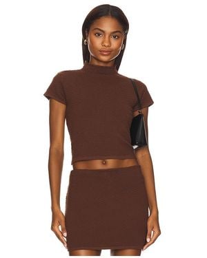 Line & Dot Grove Top - Brown