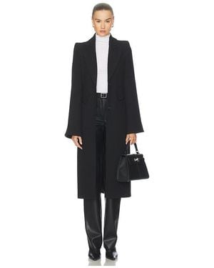 Smythe Pagoda Brando Trumpet Sleeve Coat - Black