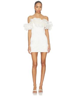 Susanna Chow Sasha Ruffle Dress - White